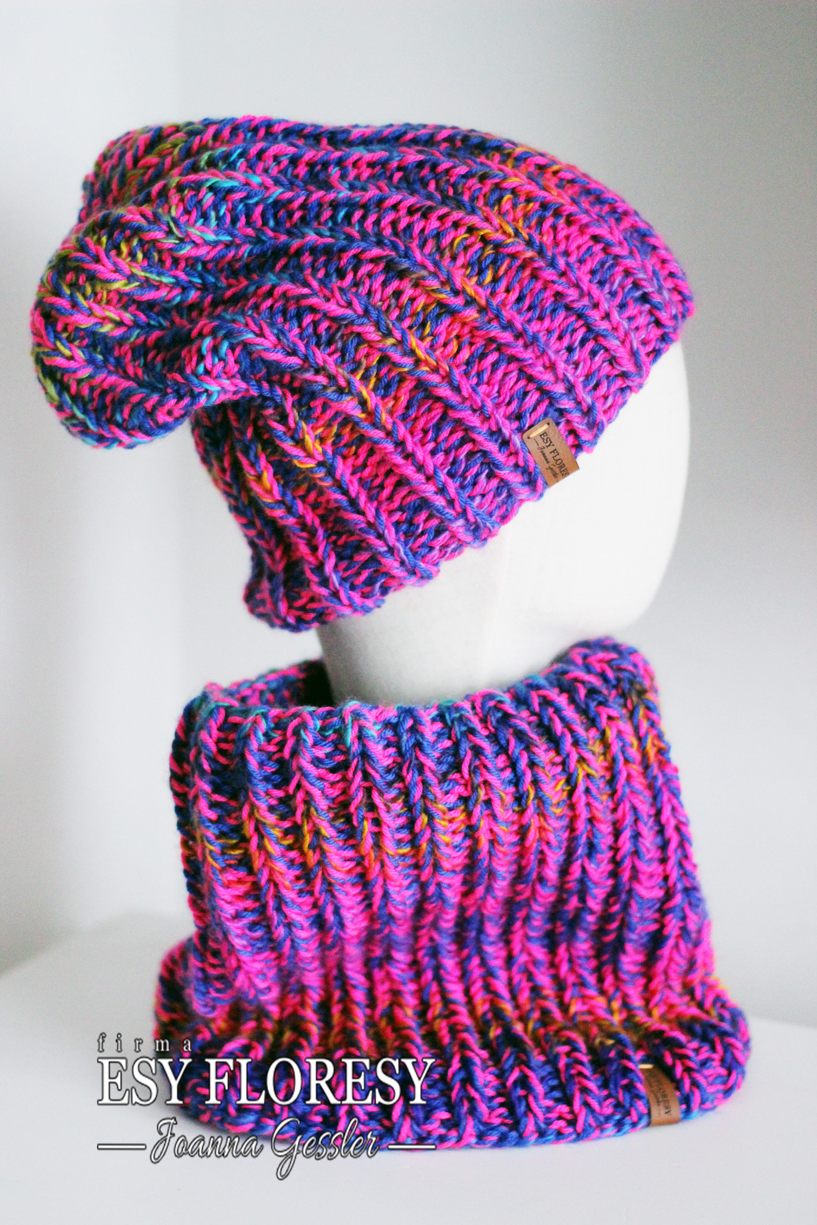 komplet czapka i komin